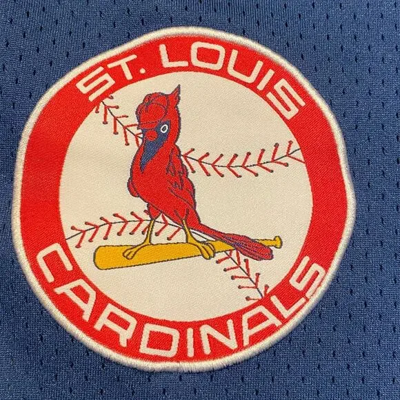 MLB St Louis Cardinals XL Jersey in Navy Blue with red and White trim. - Picture 4 of 5